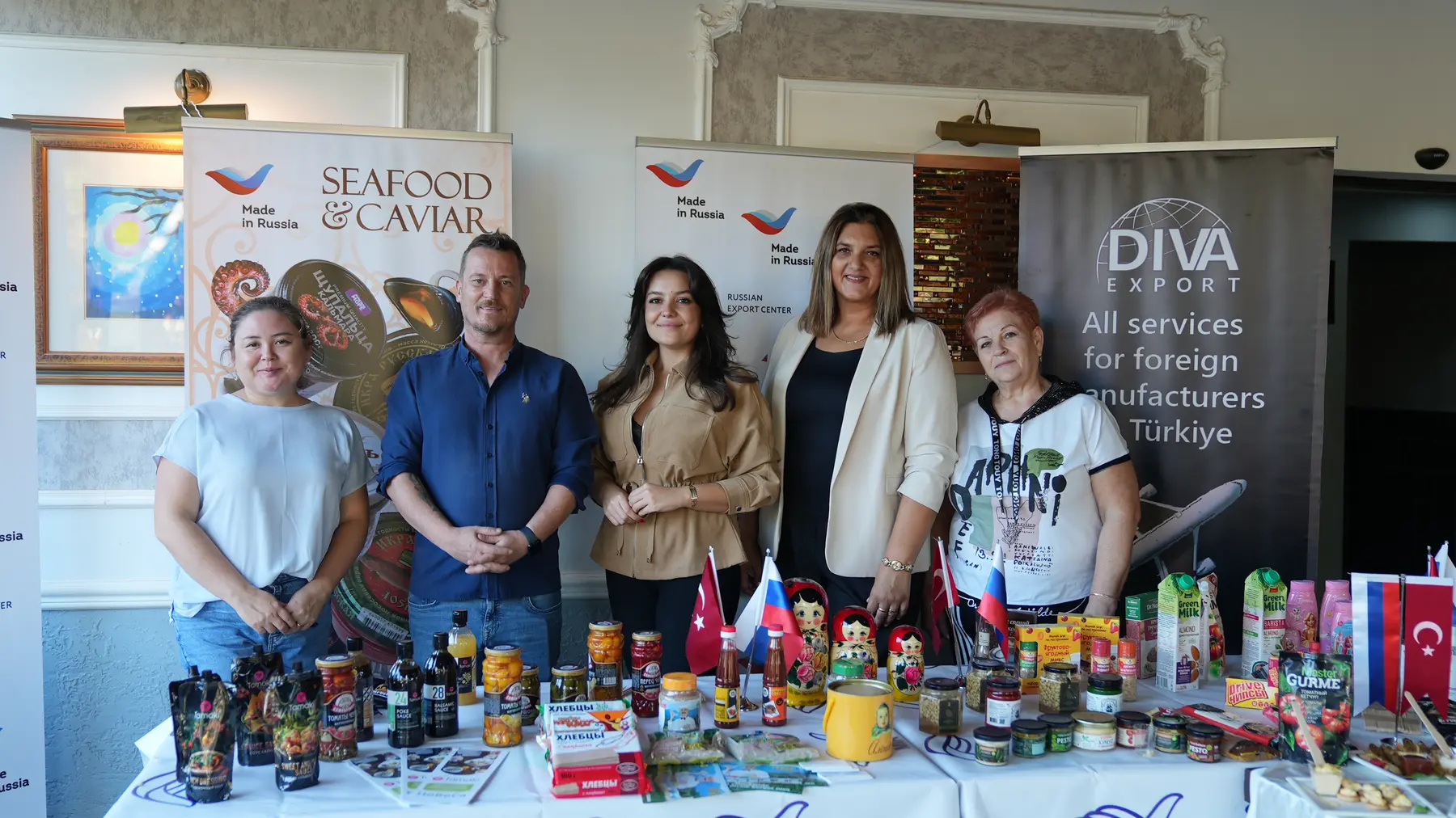 Команда DIVA Export на презентации российских товаров